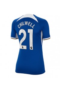 Chelsea Ben Chilwell #21 Jalkapallovaatteet Naisten Kotipaita 2023-24 Lyhythihainen